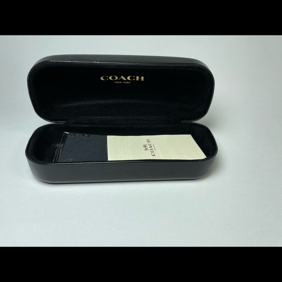 Coach Other - Coach Black Glass Case with new microfiber cleaning pad and insert